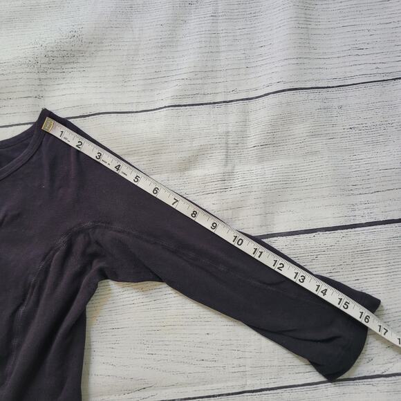 Standard James Perse	Size	2 US M Navy Bodycon 3/4 Sleeve Midi Dress Minimalist - Picture 7 of 10
